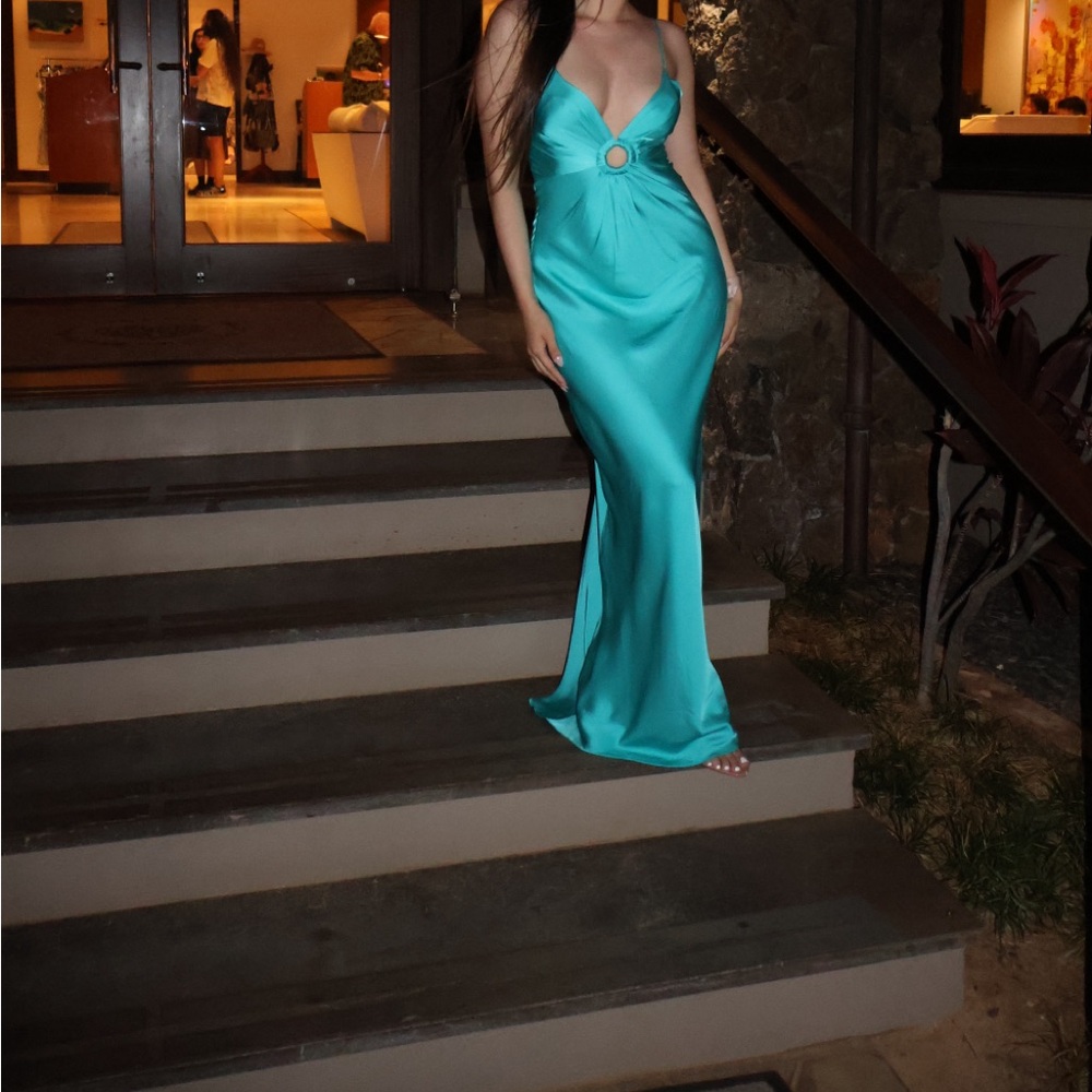 Mango Teal Maxi Dress